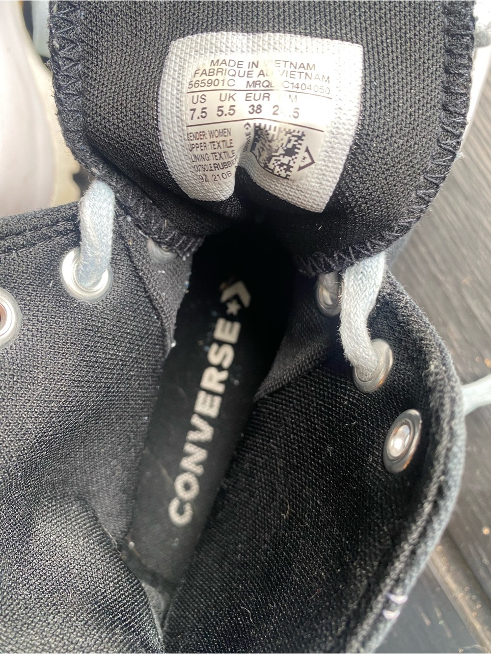 Converse womans' Chuck Taylor All Star High Top Sneakers - Black - Picture 7 of 7